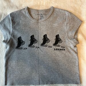 Graphic London Crop Top